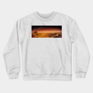 Artwork of Mars surface panoroma (R360/0049) Crewneck Sweatshirt